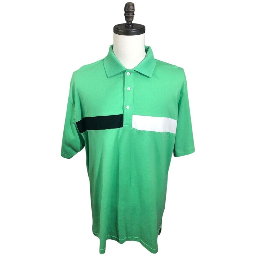 Fairway Outfitters Mens Performance Golf Polo Shirt Green 2XL